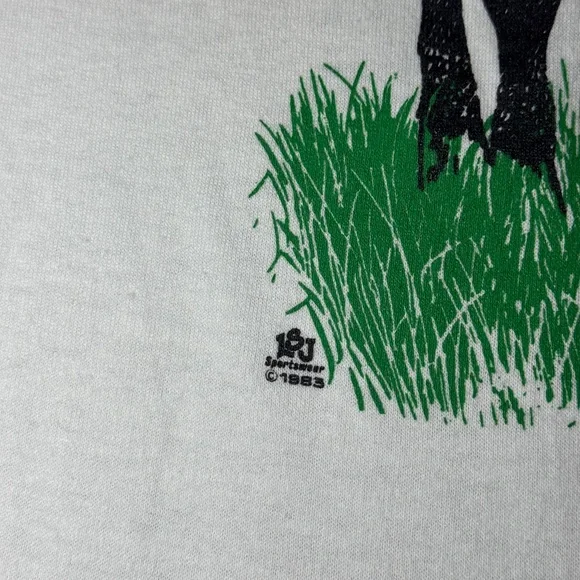 Vintage Chic Fil A 80s 90s Cow Tee Retro Double Sided S/M T Shirt 18x26 - Picture 3 of 8